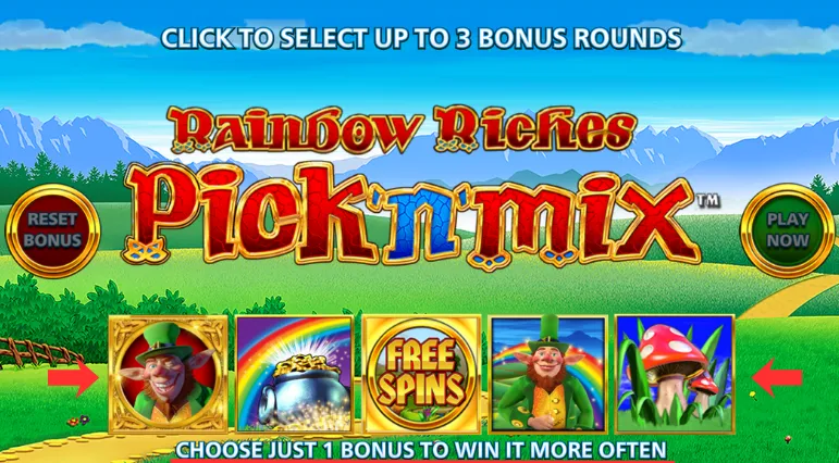 Choose bonuses